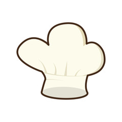 hat chef uniform cook kitchen vector illustration eps 10