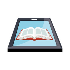 electronic book technology icon vector illustration design