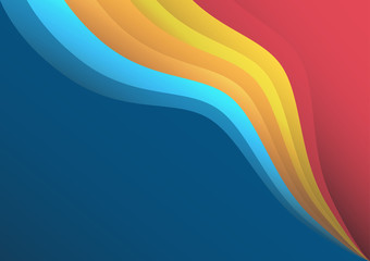 Wavy colorful background, gradient