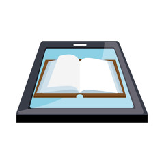 electronic book technology icon vector illustration design