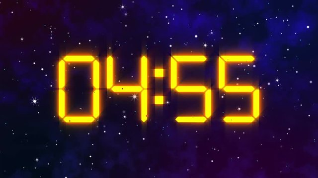Digital Space 5 Minute Countdown