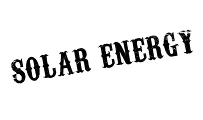 Solar Energy rubber stamp. Grunge design with dust scratches. Effects can be easily removed for a clean, crisp look. Color is easily changed.