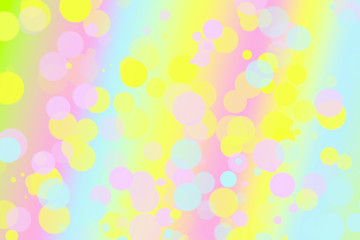 Abstract multicolor pastel and brilliant color bubble dot spring design for Easter or Party