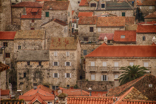 alte Backsteinh&auml;user in Kroatien