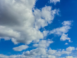 Clear blue sky in the morning with cloudy as a background wallpaper, pastel sky wallpaper