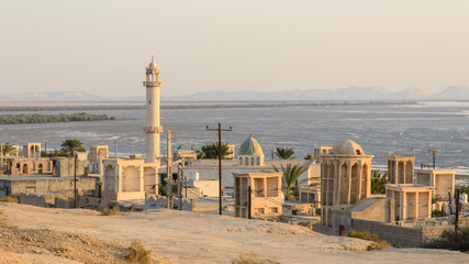 Bandar-e Laft at sunset, Qeshm Island, Iran