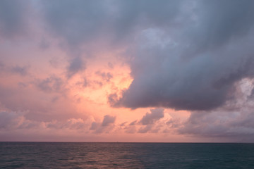 cloudscape at sunset