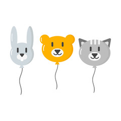 Balloons vector set.