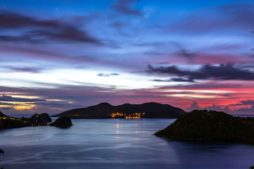 Islands of the Staints after sunset
