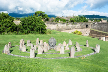 old castle  "fort delvers" of Base Terre, Guadeloupe