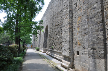 The Meridian Gate (Wu Men) of Ming Palace Ruins in the city of Nanjing, Jiangsu Province, China.