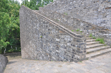 The Meridian Gate Wu Men of Ming Palace Ruins in the city of Nanjing, Jiangsu Province, China. Ming...