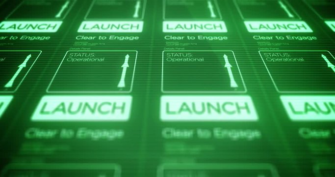 Submarine Military Technology Interface   Torpedo Nuclear Launch Panel