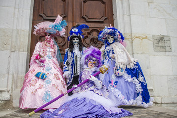 Fototapeta na wymiar Carnaval Vénitien d'Annecy