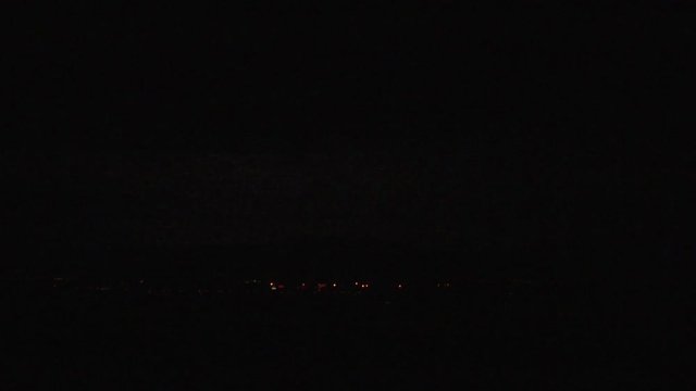 Lightning Strikes Colorado Front Range at Night