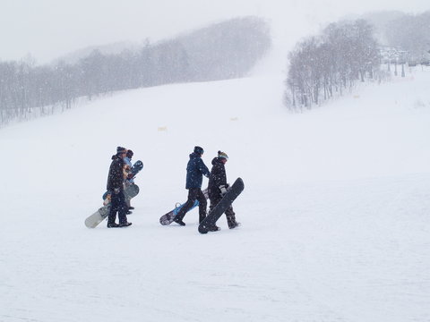 スキー場風景　北海道ルスツ