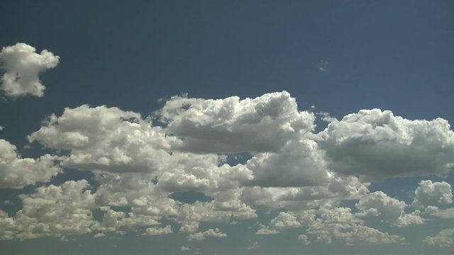 Classic Puffy Cumulus Clouds over Farms