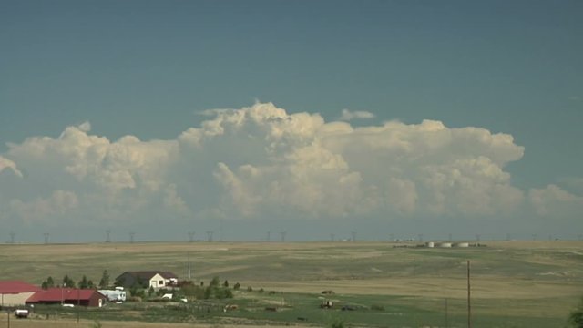 Line of Developing Thunderstorms north of Denver International Airport
