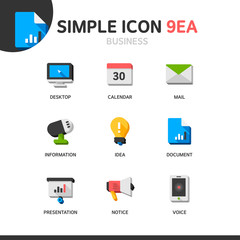Business Simple Icon Set