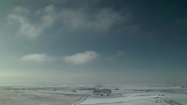 Low Clouds over Snow Fields