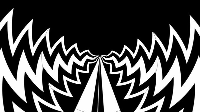 Tribal White Tunnel Pattern