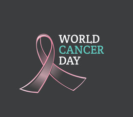 Obraz premium World cancer day vector design.