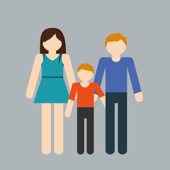 single mother family icon image vector illustration design 