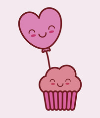 valentines day related kawaii style icon image vector illustration design 