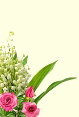 The branch of lilies of the valley flower