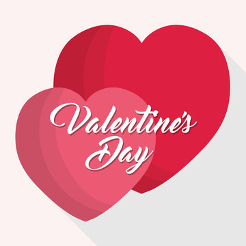 valentines day themed emblem image vector illustration design 