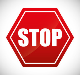 stop sign icon image vector illustration design 