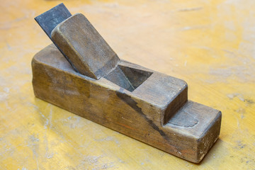 Old primitive tool for wood working