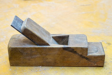 Old primitive tool for wood working