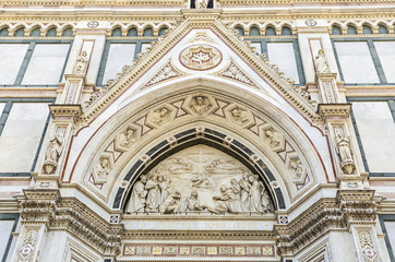 Fototapeta na wymiar Basilica of Santa Croce in Florence, Italy