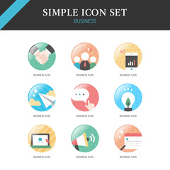 Business Simple Icon Set