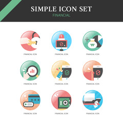 Banking Simple Icon Set