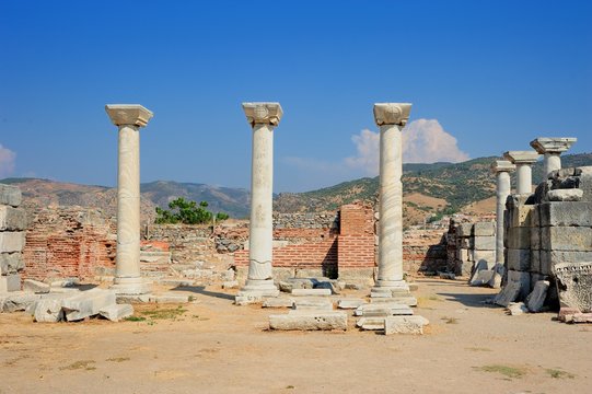 st. Johns Basilica at Selcuk Ephesus izmir Turkey