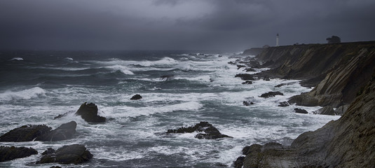 Storm at a North Mendocino Coast, California