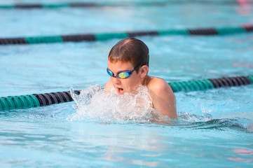 Breaststroke swimmer