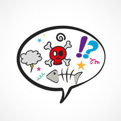 bulle dialogue,menace-colère