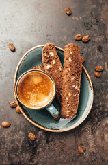 Espresso and biscotti