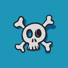 Fototapeta premium tête de mort