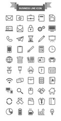 Business Line Icon Set