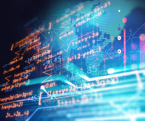 futuristic earth map technology abstract background