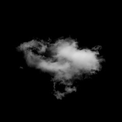 Fototapeta na wymiar Clouds on black background
