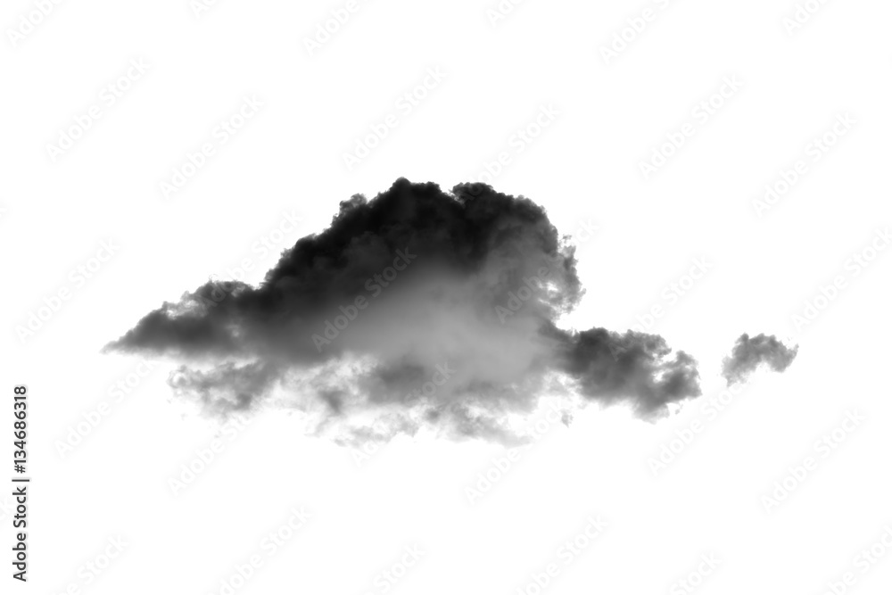 Canvas Prints dark clouds on white background
