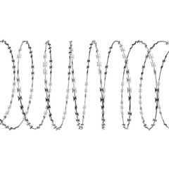 Coil of Steel Barbed Wire