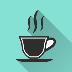 Coffee cup - vector icon.
