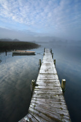 Obraz premium View on a beautiful lake in scandinavia in denmark