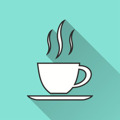 Coffee cup - vector icon.
